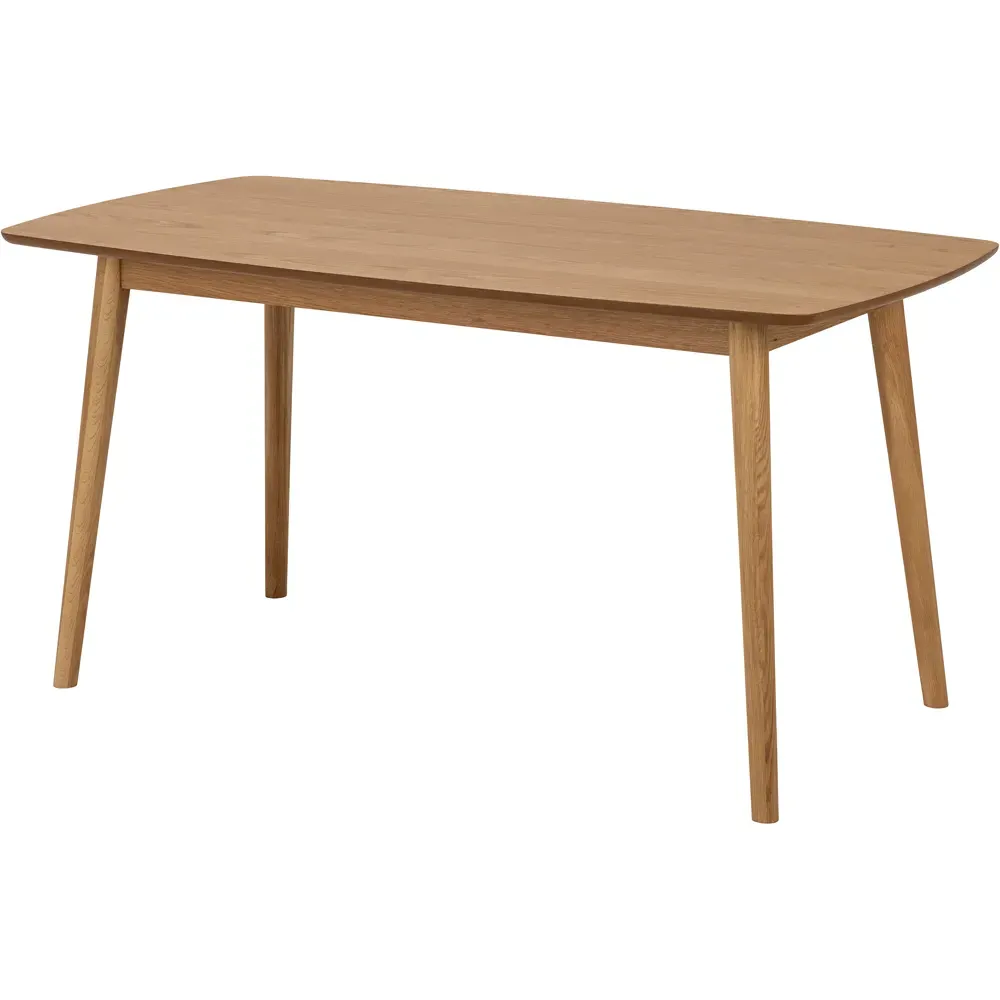 Florence Nagano 6-Seater Dining Table - Brown, Oak
