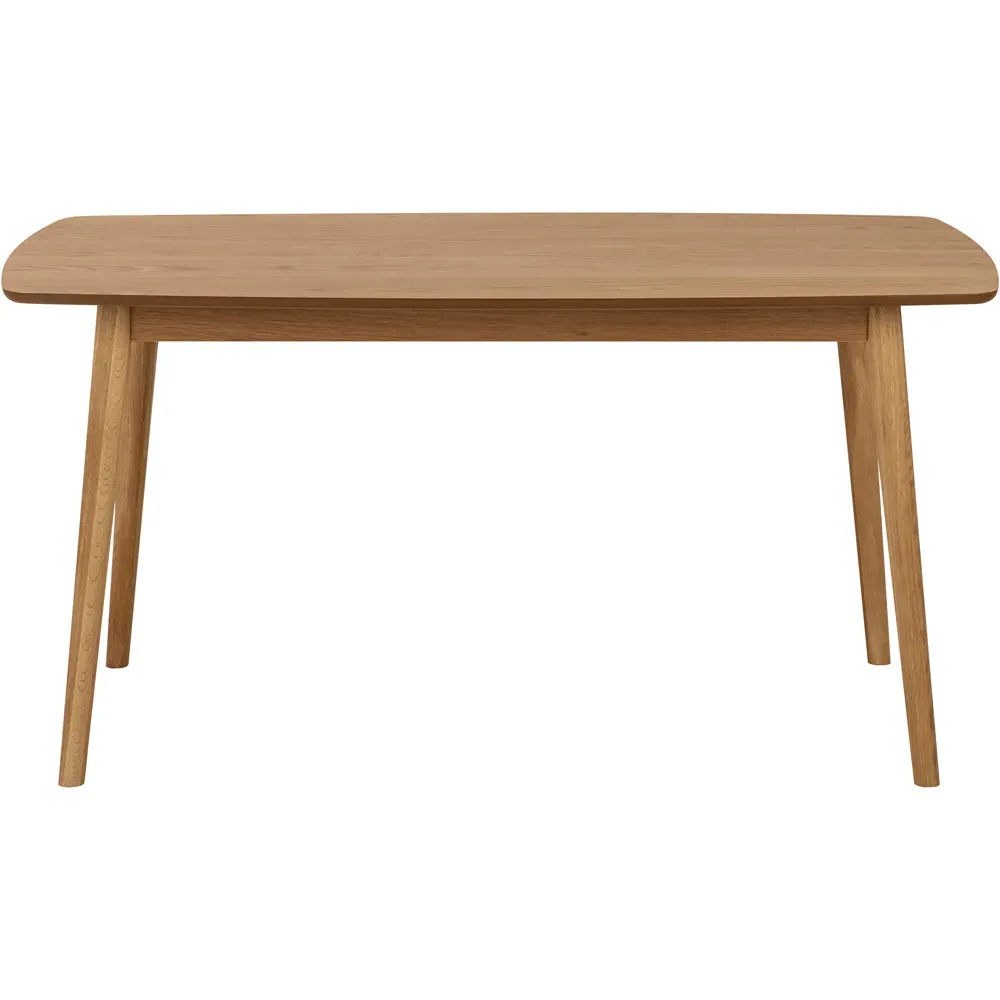 Florence Nagano 6-Seater Dining Table - Brown, Oak