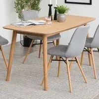 Florence Nagano 6-Seater Dining Table - Brown, Oak