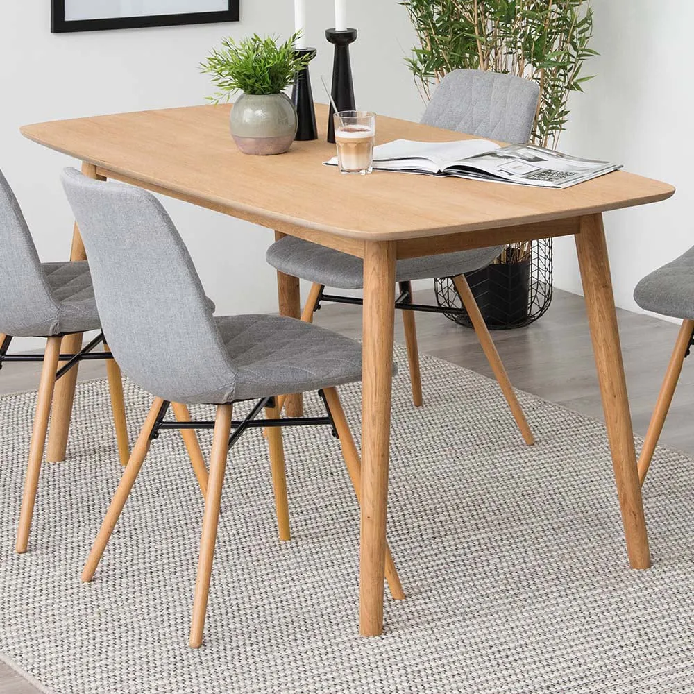 Florence Nagano 6-Seater Dining Table - Brown, Oak image