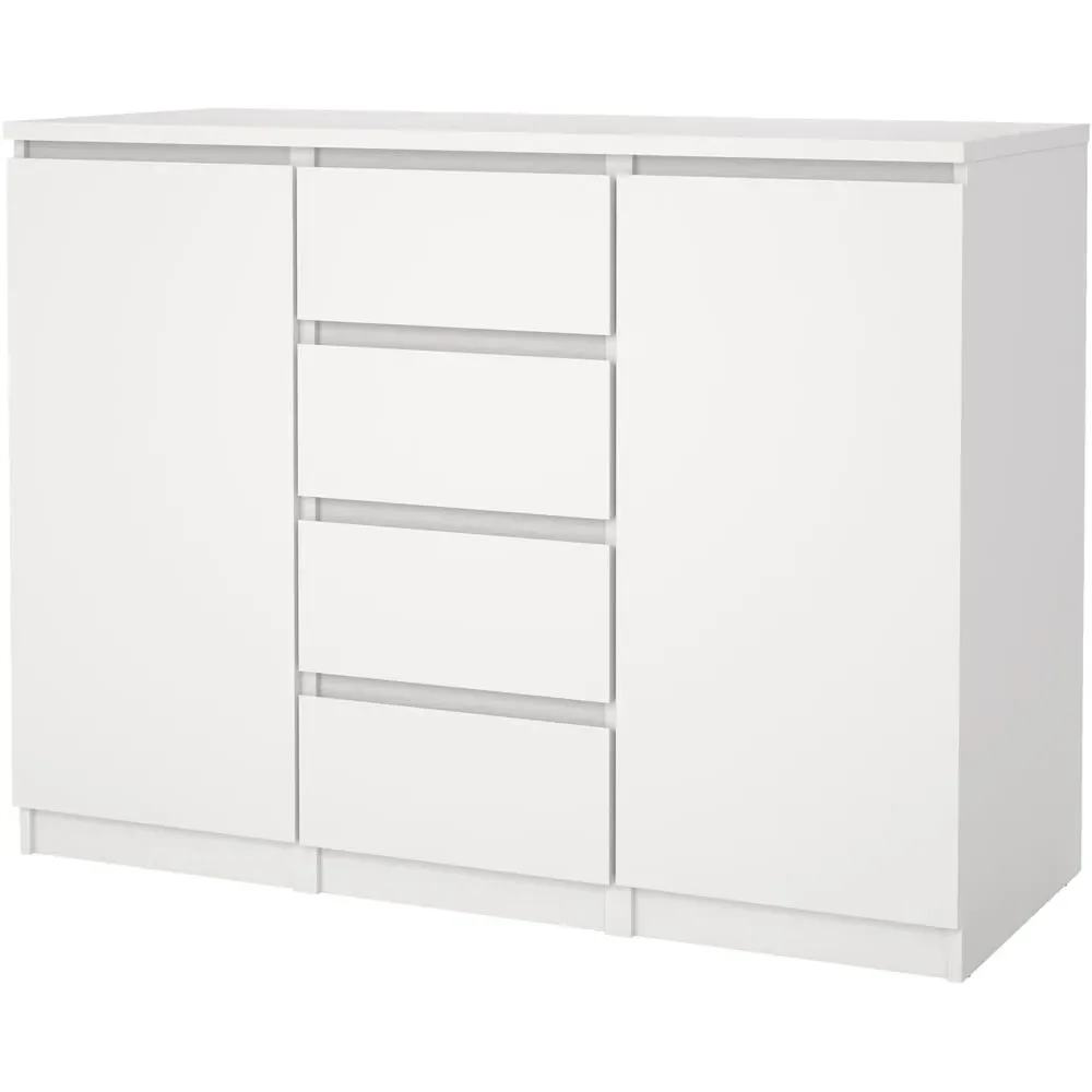 Florence Naia 2 Door 4 Drawer Sideboard - White