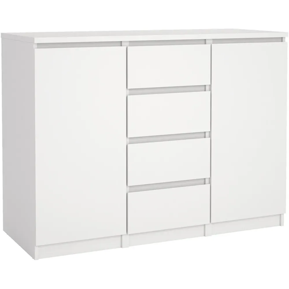 Florence Naia 2 Door 4 Drawer Sideboard - White