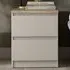 Florence Naia 2 Drawer Bedside Table - Cashmere, Hickory