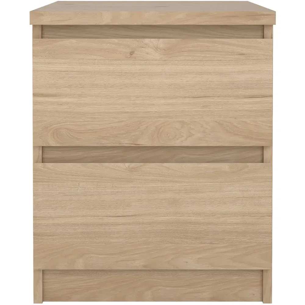 Florence Naia 2 Drawer Bedside Table - Jackson Hickory