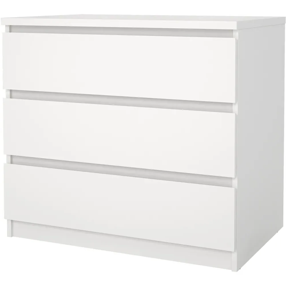 Florence Naia 3 Drawer Chest of Drawers - White
