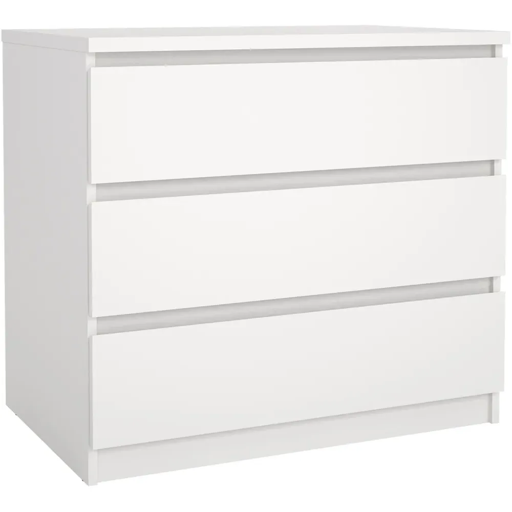 Florence Naia 3 Drawer Chest of Drawers - White