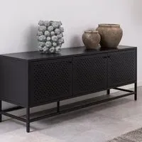 Florence Newcastle 3 Door Sideboard - Black, Steel