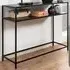 Florence Newcastle Open Shelf Console Table - Black