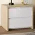 Florence Next 2 Drawer Nightstand - White, Jackson Hickory