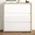 Florence Next 3 Drawer Chest of Drawers - White, Jackson Hickory