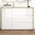Florence Next Single Door 3 Drawer Sideboard - White, Jackson Hickory