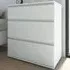 Florence Nova 3 Drawer Chest of Drawers - White