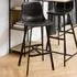 Florence Oregon Bar Stool Set of 2 - Black