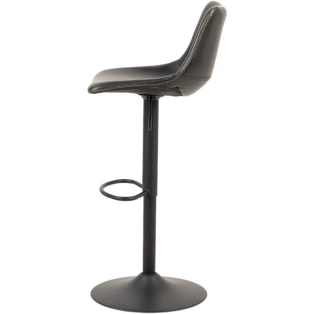 Florence Oregon Bar Stool with Swivel - Black