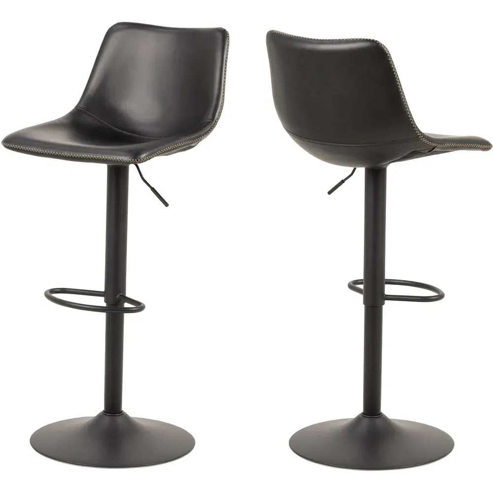 Florence Oregon Bar Stool with Swivel - Black