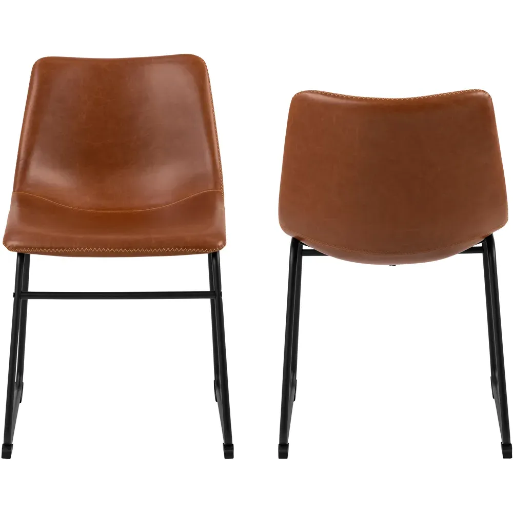 Florence Oregon Set of 2 Dining Chair - Brown