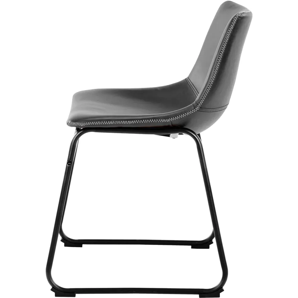 Florence Oregon Set of 2 Dining Chairs - Black