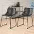 Florence Oregon Set of 2 Dining Chairs - Black