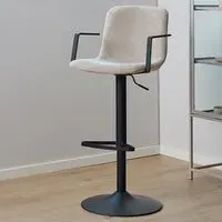 Florence Pablo Swivel Bar Stool Set of 2 - Beige