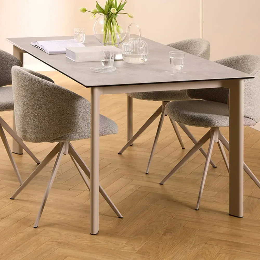 Florence Palermo 6 Seater Dining Table - Grey image
