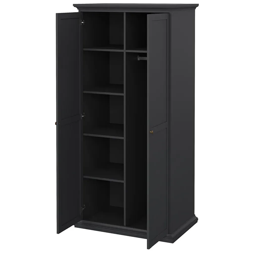 Florence Paris 3 Piece Bedroom Furniture Set - Matt Grey