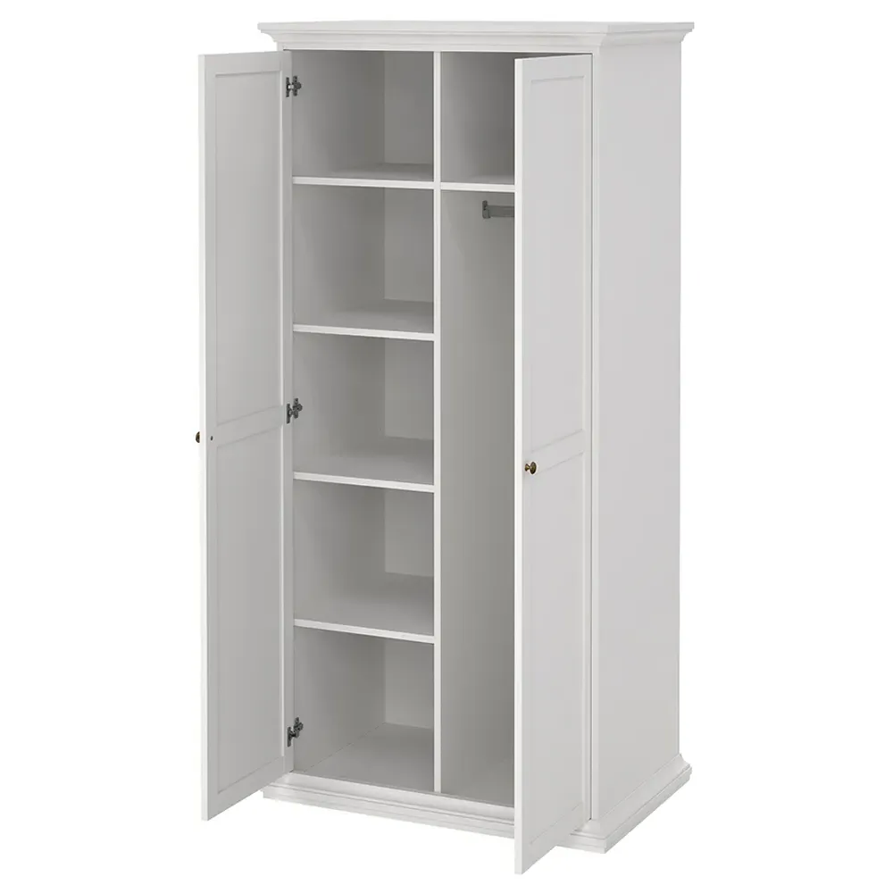 Florence Paris 3 Piece Bedroom Furniture Set - White