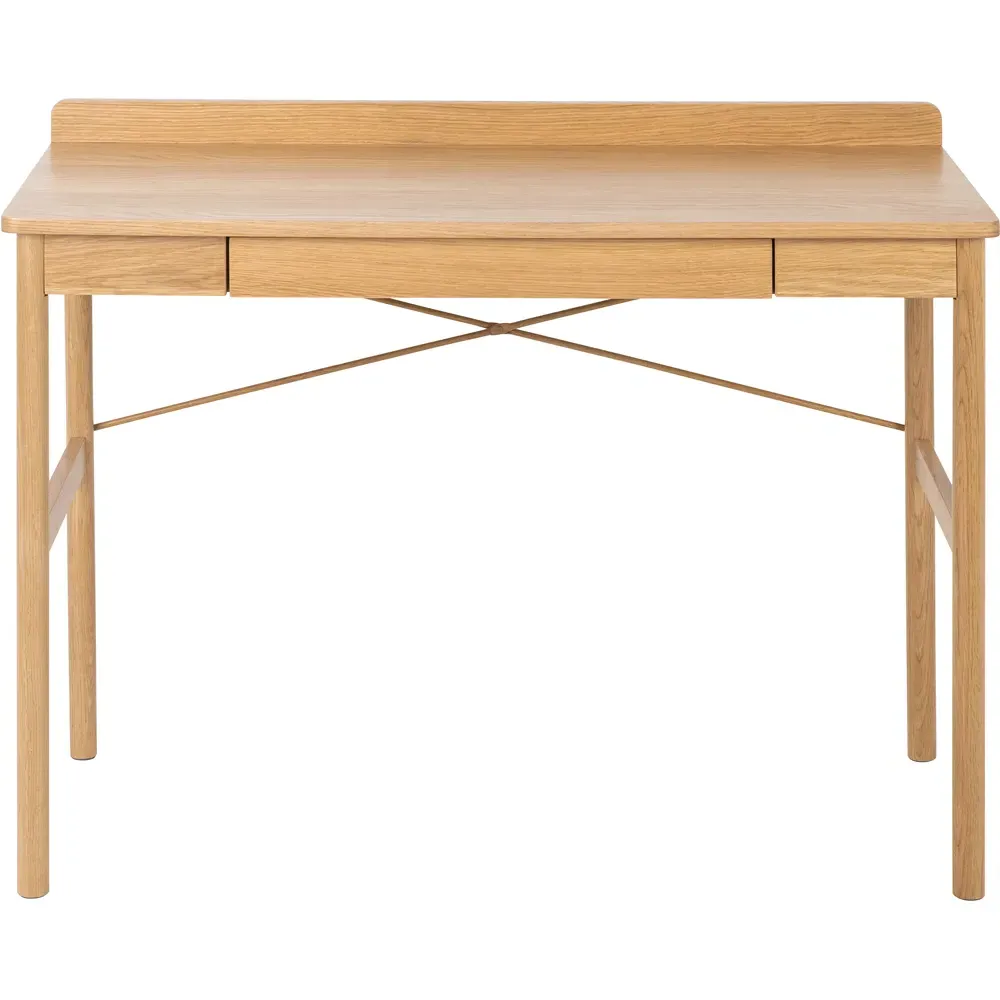 Florence Paul Office Desk - Brown, Oak