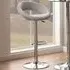 Florence Plump Swivel Bar Stool with Open Back - Grey