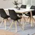 Florence Raven Dining Table - White, Oak