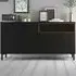 Florence Roomers 3 Door 3 Drawer Sideboard - Black, Walnut