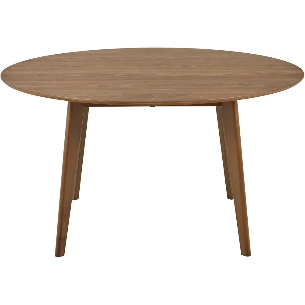Florence Roxby 4-Seater Round Dining Table - Walnut