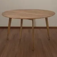 Florence Roxby 4-Seater Round Dining Table - Walnut