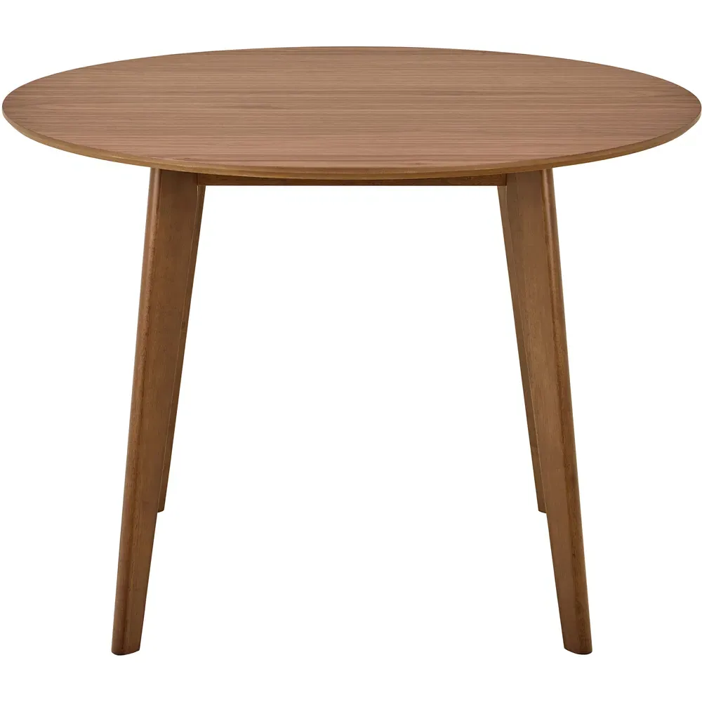 Florence Roxby 4-Seater Round Dining Table - Walnut