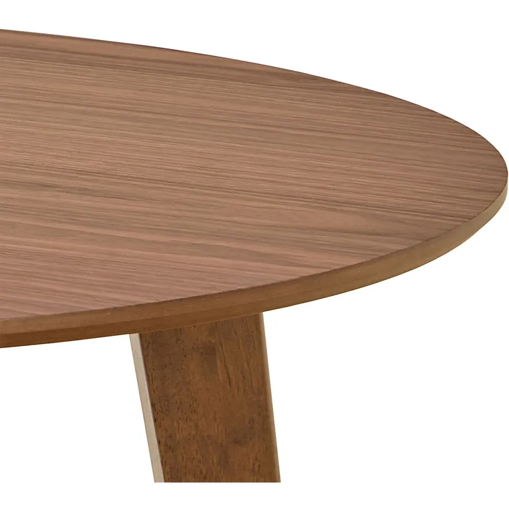 Florence Roxby 4-Seater Round Dining Table - Walnut