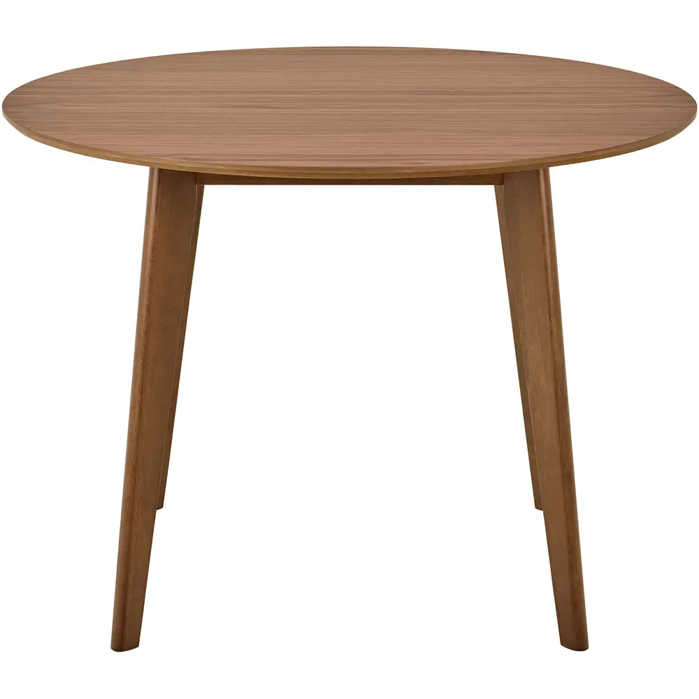 Florence Roxby 4-Seater Round Dining Table - Walnut