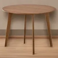 Florence Roxby 4-Seater Round Dining Table - Walnut