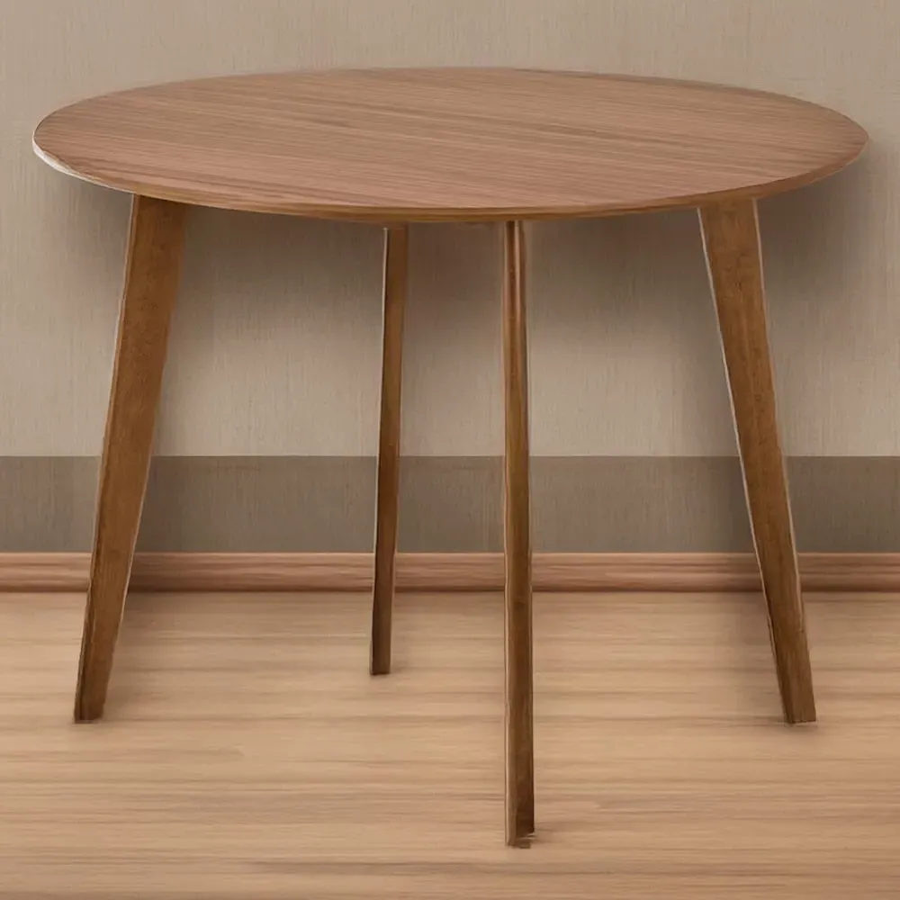 Florence Roxby 4-Seater Round Dining Table - Walnut image