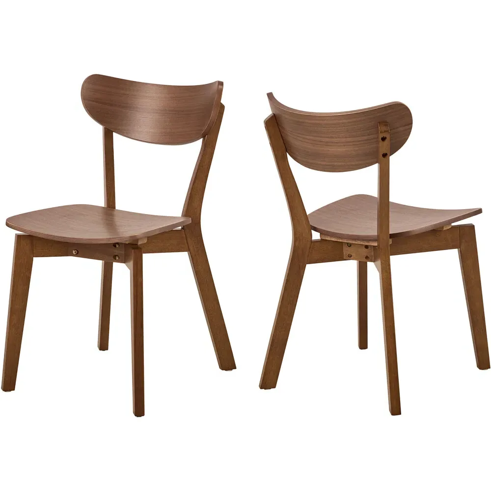 Florence Roxby Dining Chair Set of 2 - Walnut