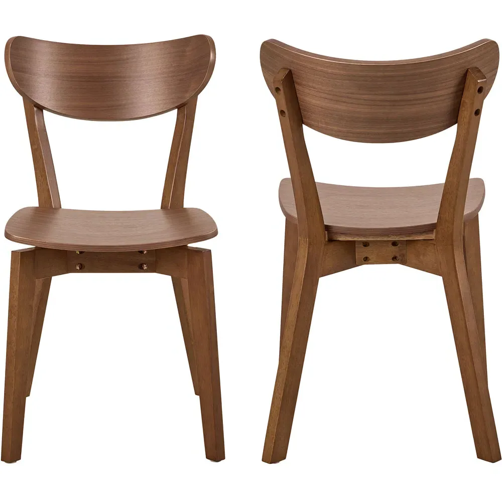 Florence Roxby Dining Chair Set of 2 - Walnut