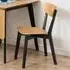 Florence Roxby Set of 2 Dining Chairs - Black, Oak