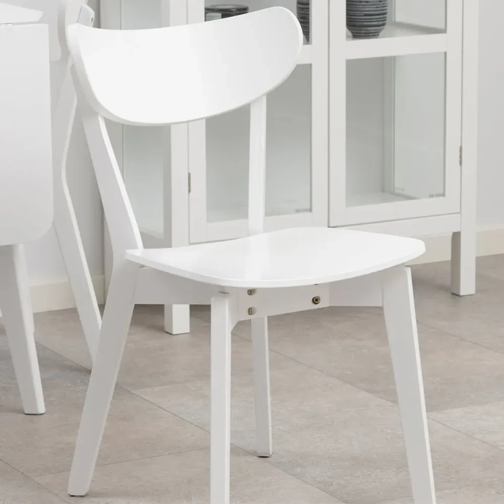 Florence Roxby Set of 2 Dining Chairs - White