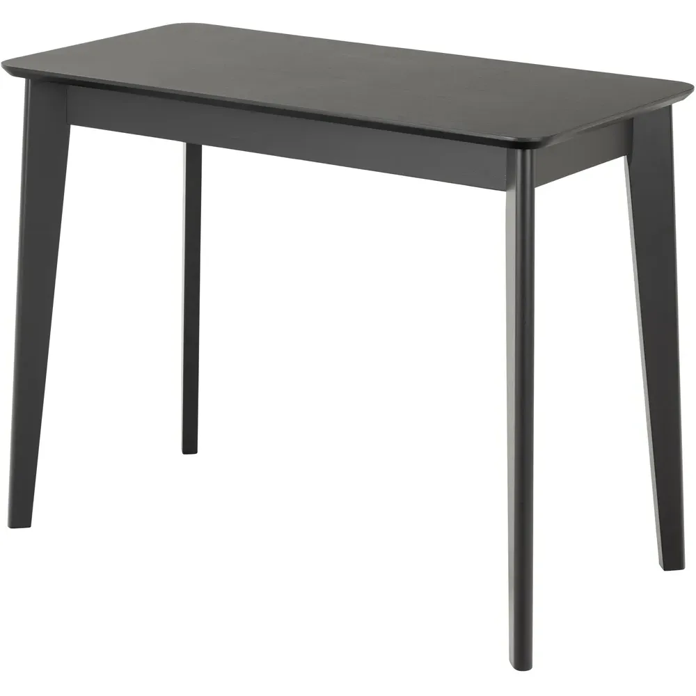 Florence Roxby Single Drawer Office Desk - Black, Oak