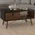 Florence Ry Coffee Table with Drawer - Black, Walnut