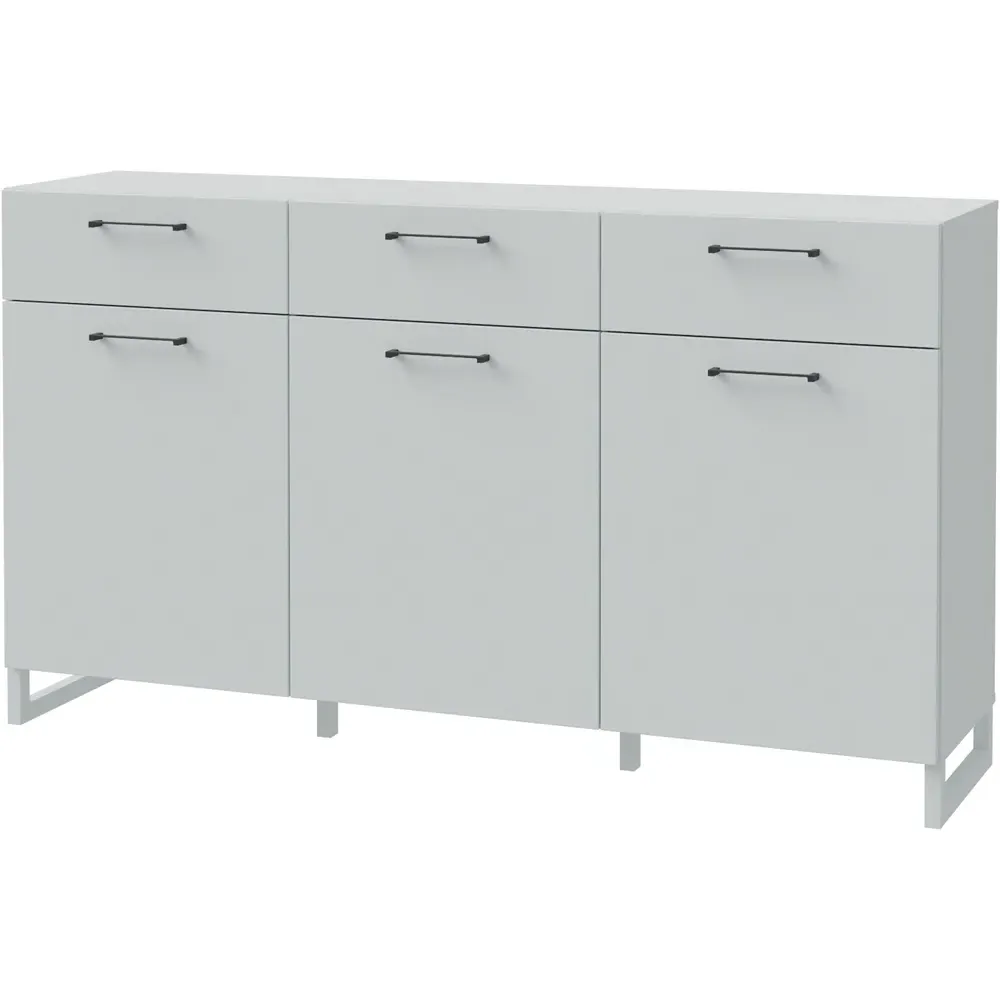 Florence Sali 3 Door Sideboard - Light Grey