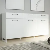 Florence Sali 3 Door Sideboard - Light Grey