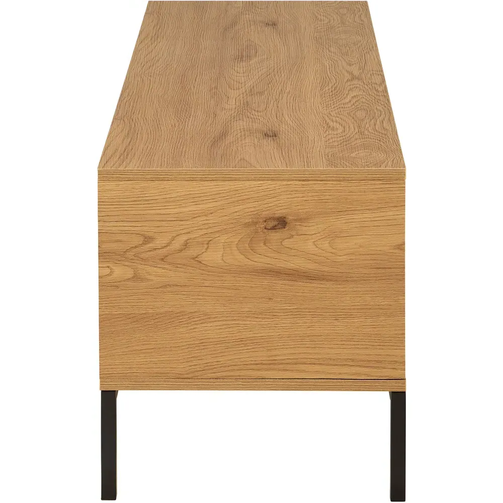 Florence Seaford 2 Door TV Unit with Drawer - Brown, Oak