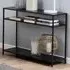 Florence Seaford 2 Shelf Console Table - Black