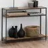 Florence Seaford 2 Shelf Console Table - Black, Oak