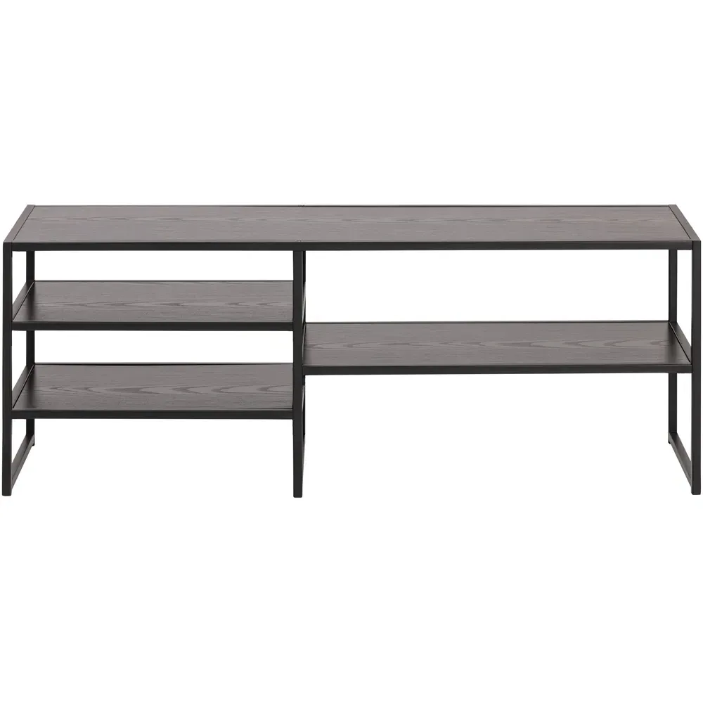 Florence Seaford 3 Shelf TV Unit - Black, Metal