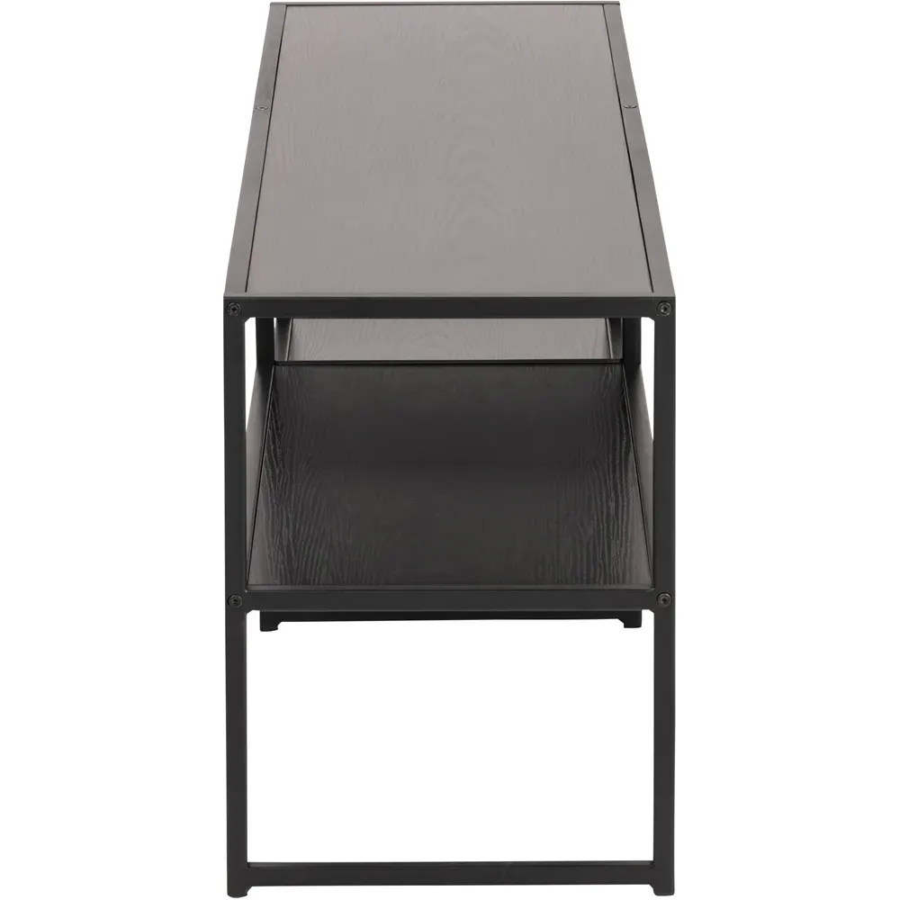 Florence Seaford 3 Shelf TV Unit - Black, Metal